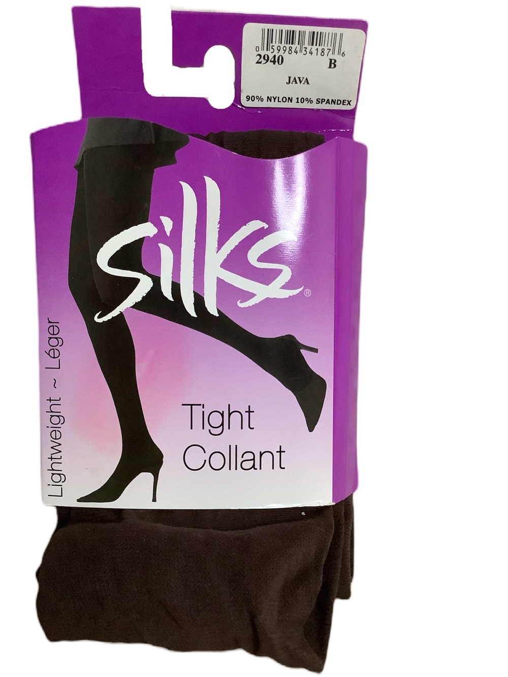 Silks Lightweight Tights Java Brown Size B NIP